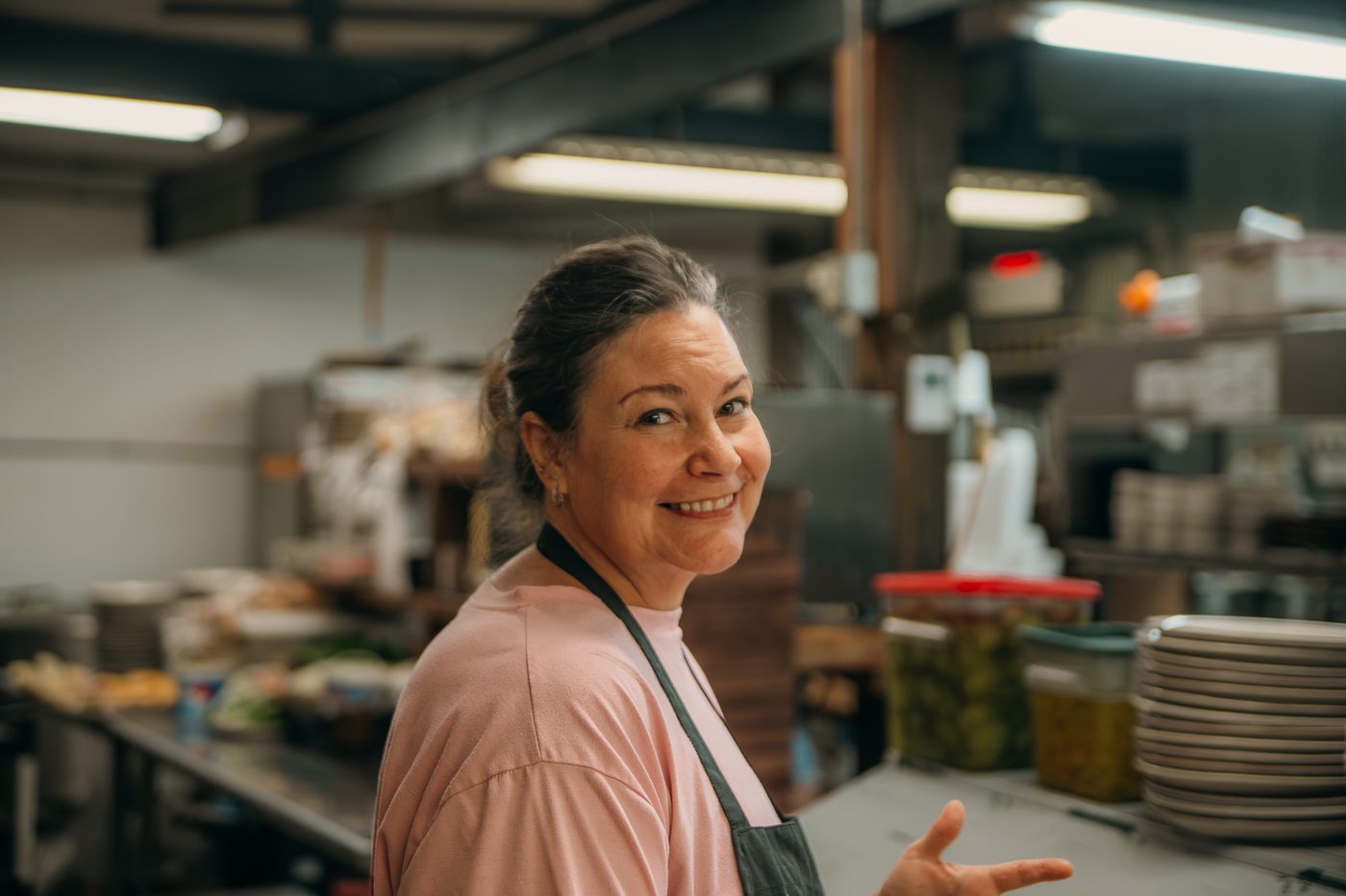 In the Feed Mill kitchen